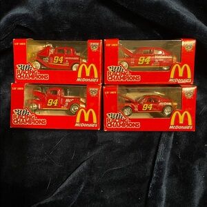 McDonald's Red Diecast Car with Yellow Accents